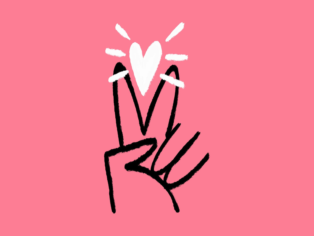 Peace & Love: from random doodle to tattoo