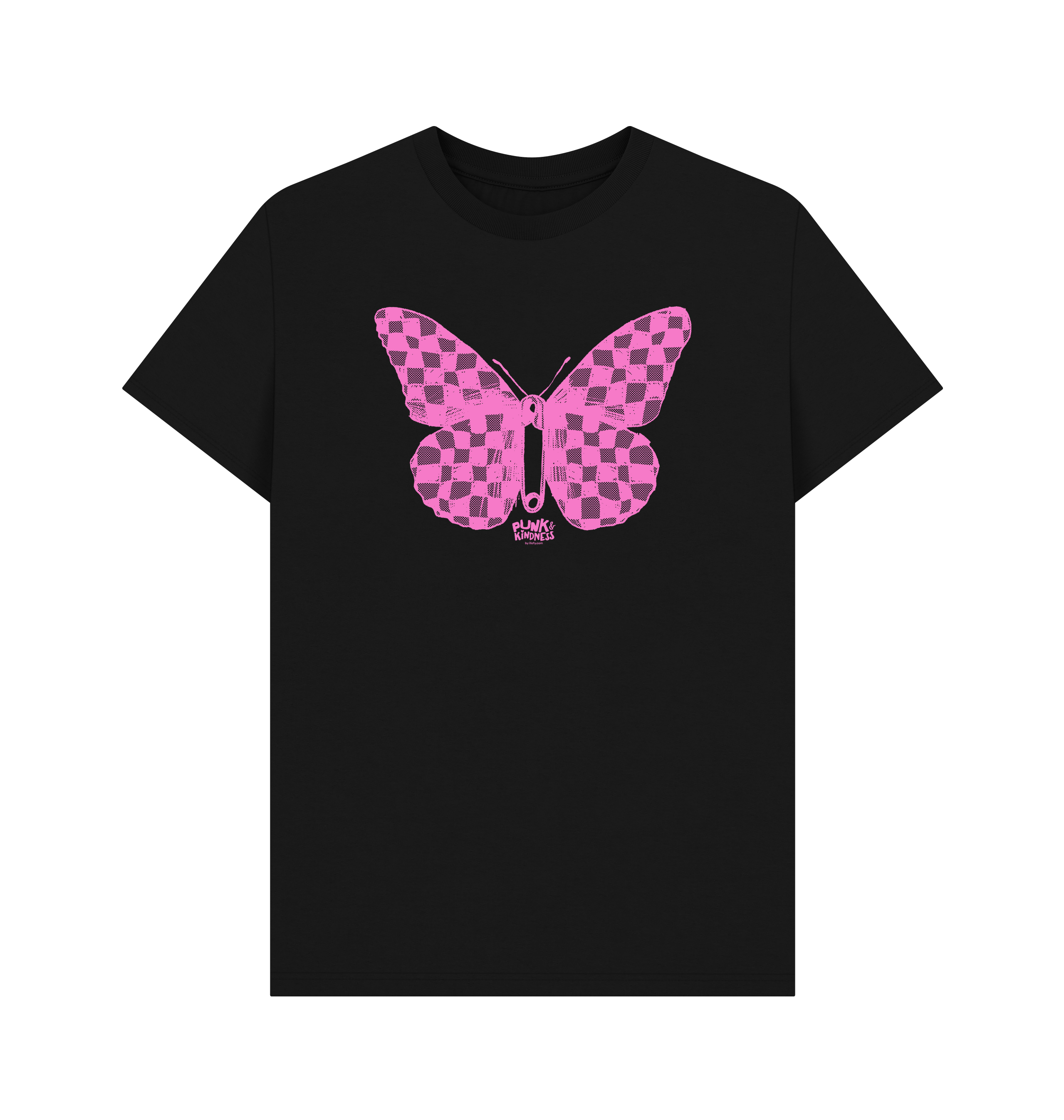 Black Printed T-shirt Front