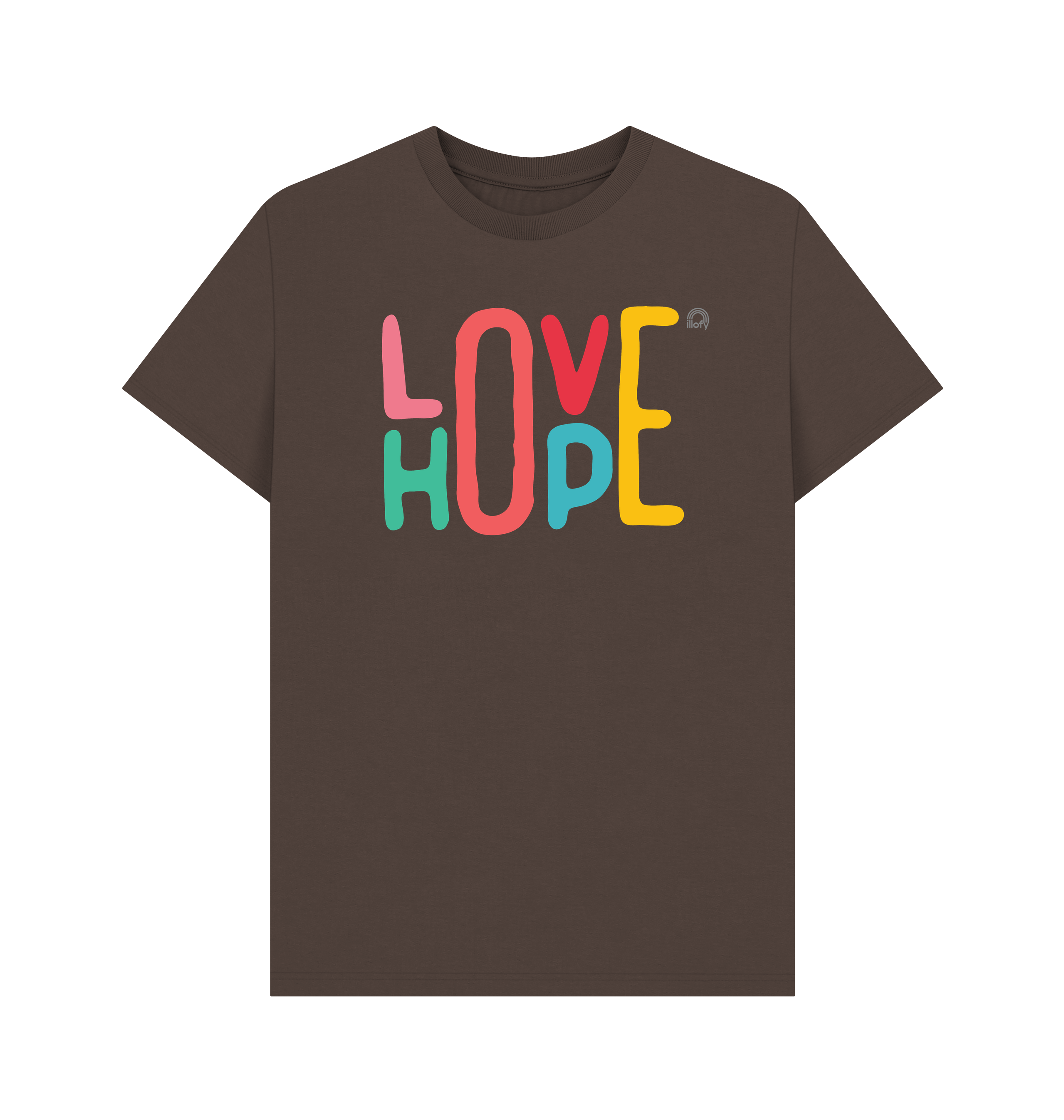 Chocolate Printed T-shirt Front