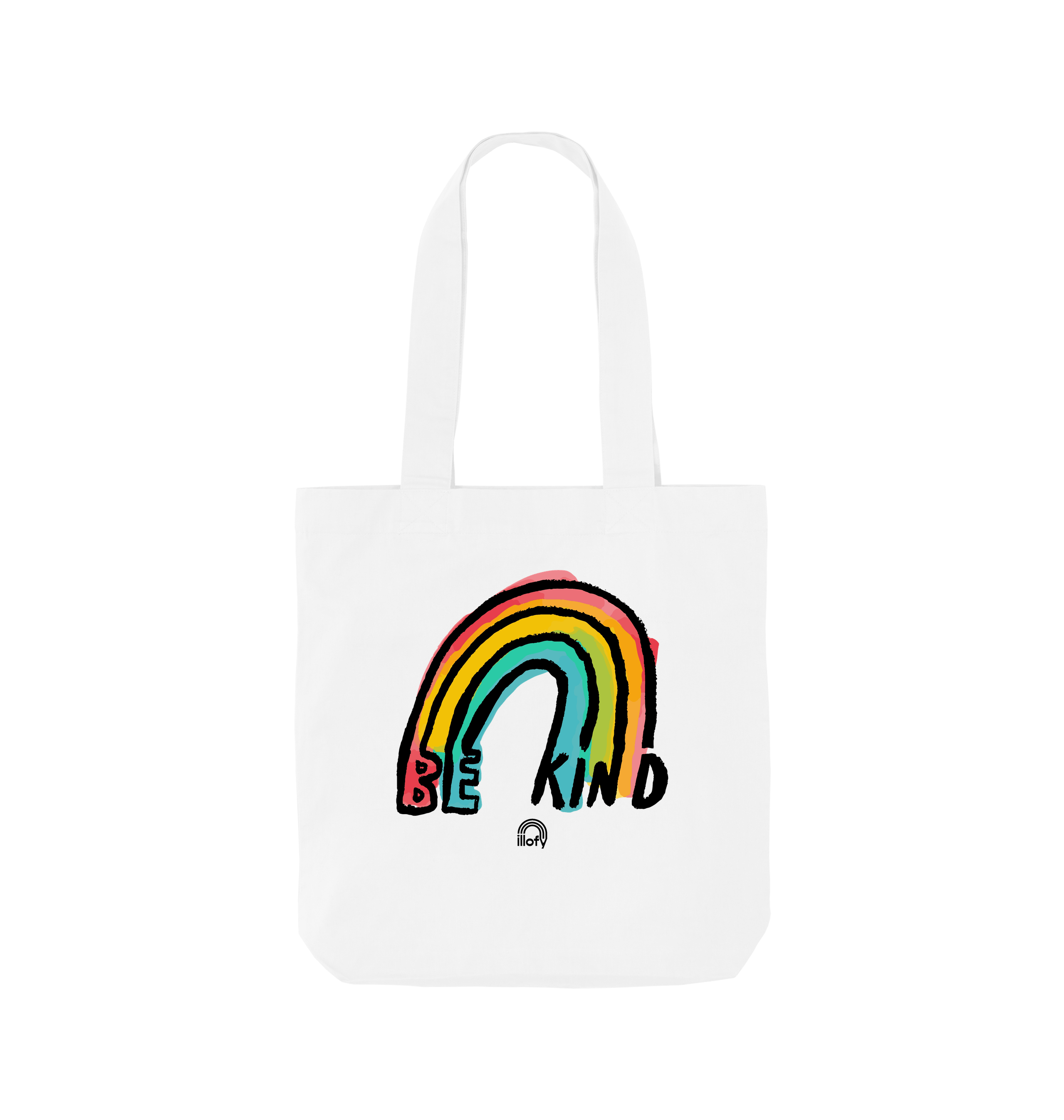 White Printed Bag Front