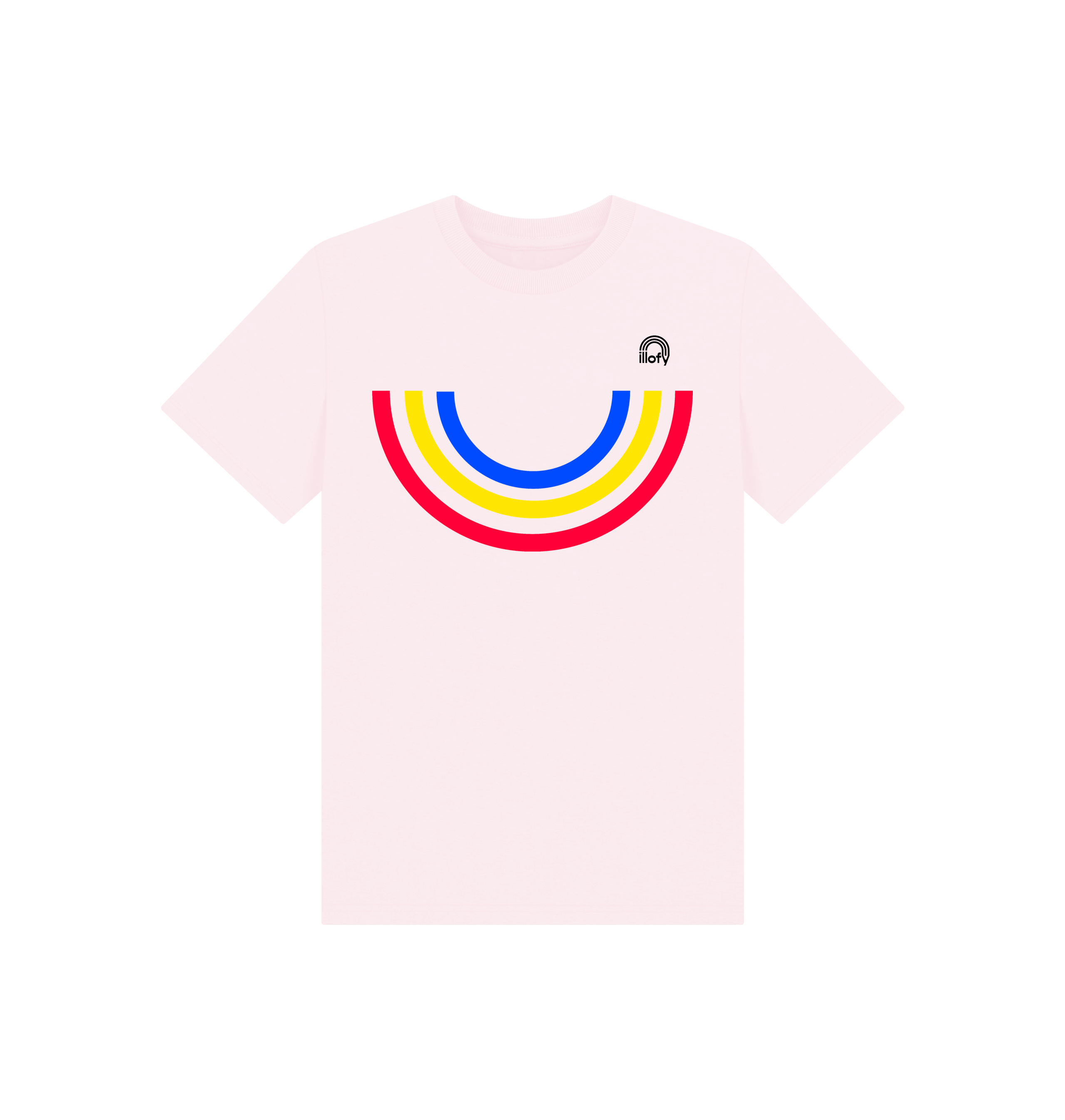 Pink Printed Kids T-Shirt Front