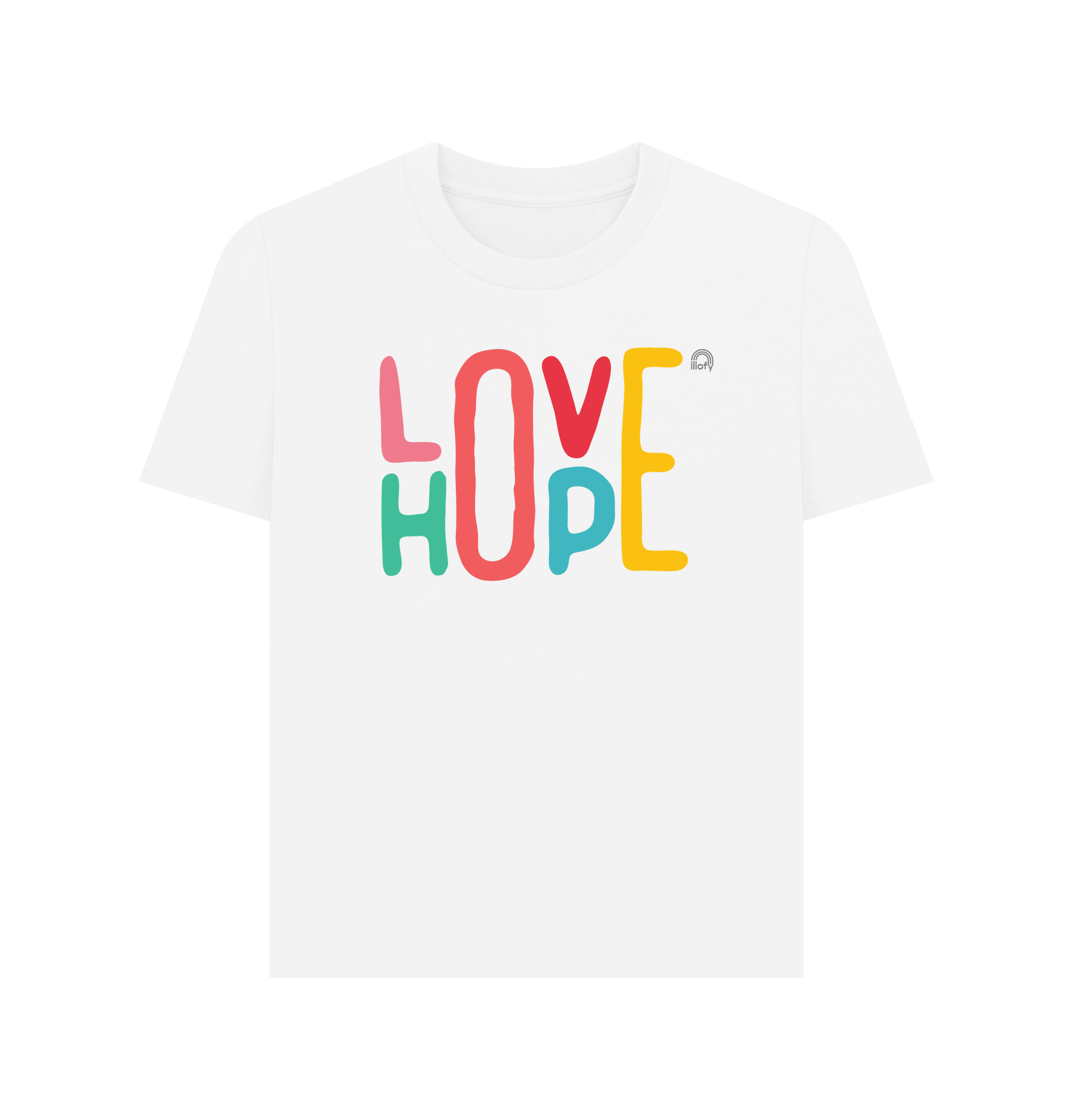 White Printed T-shirt Front