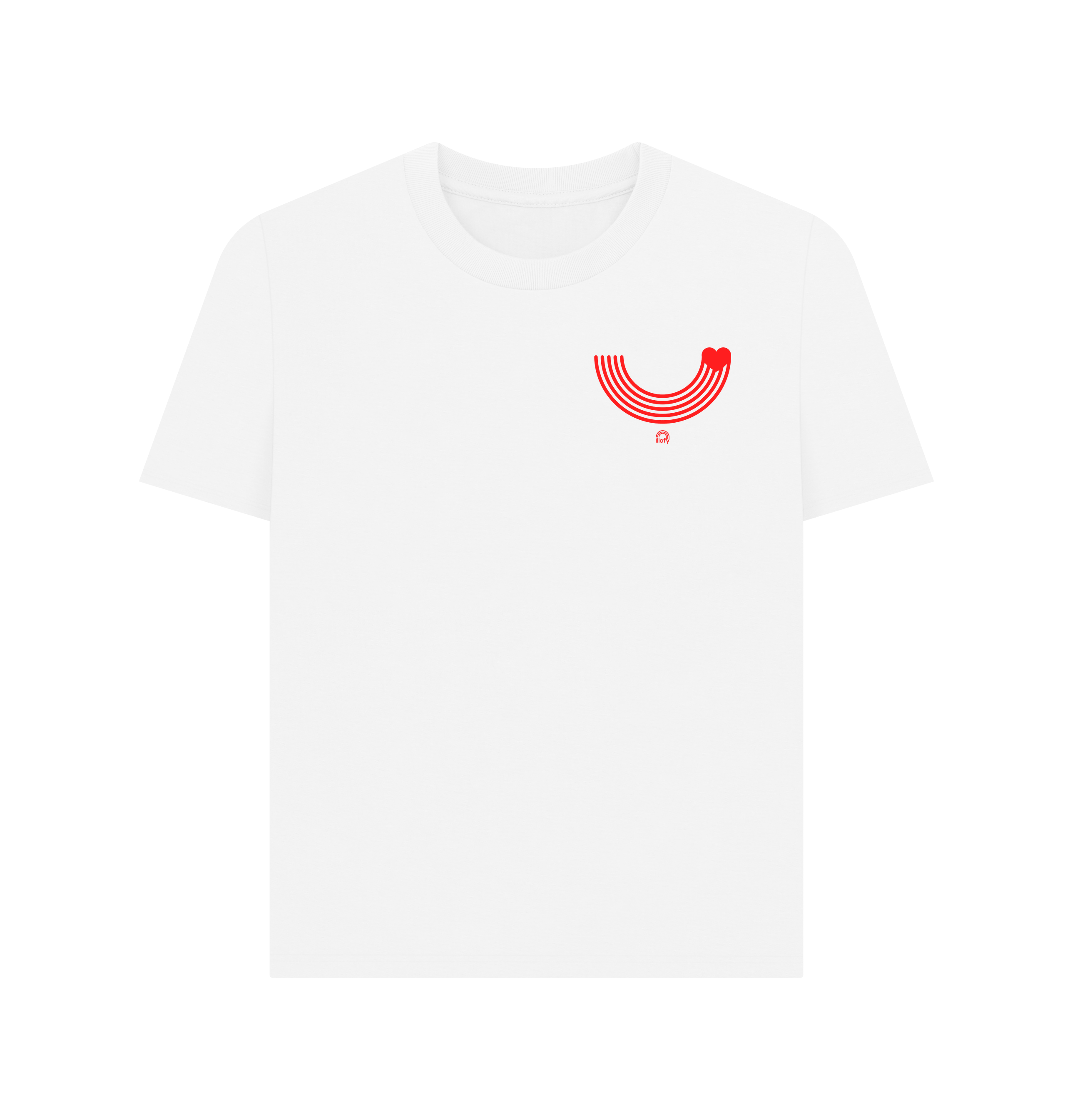 White Printed T-shirt Front