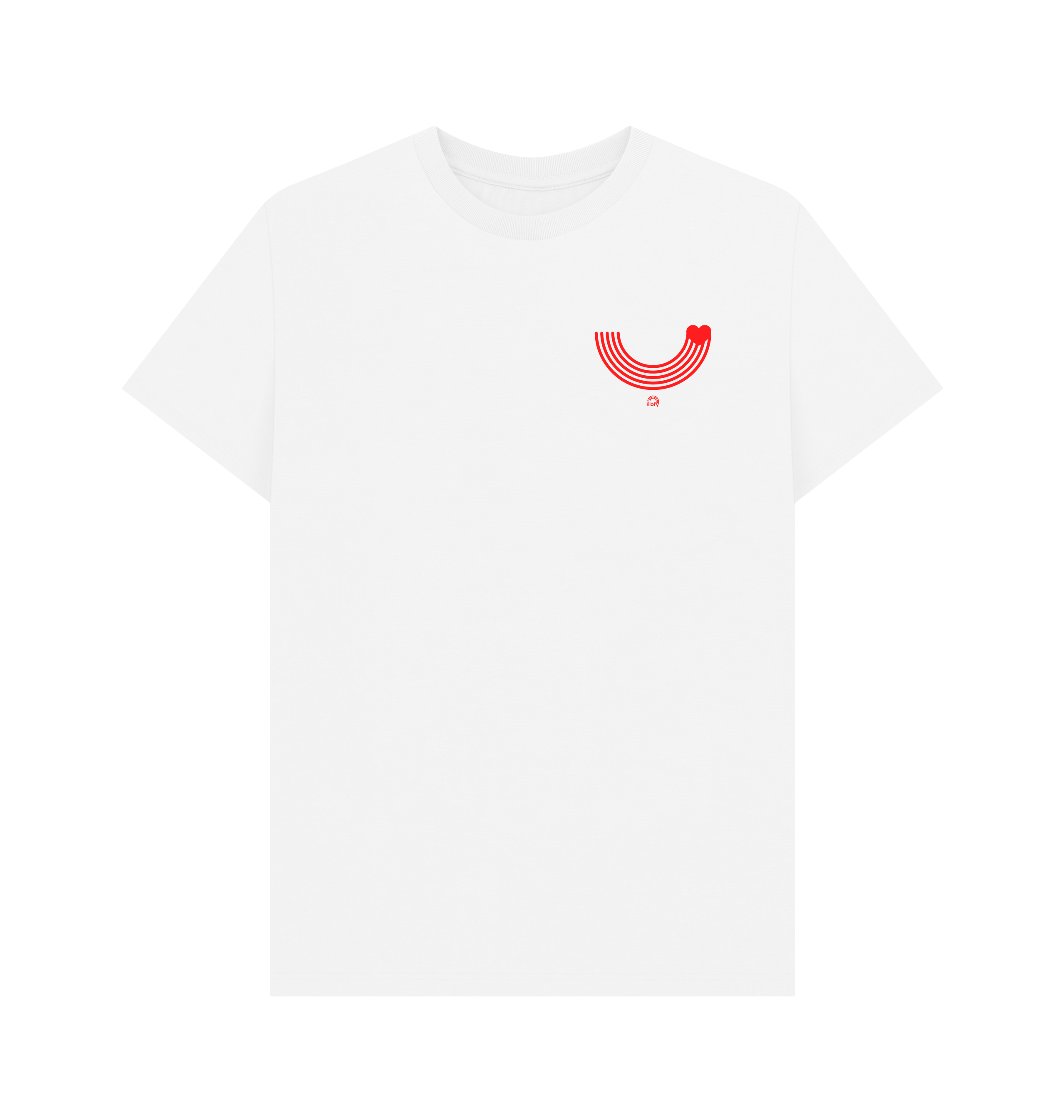 White Printed T-shirt Front
