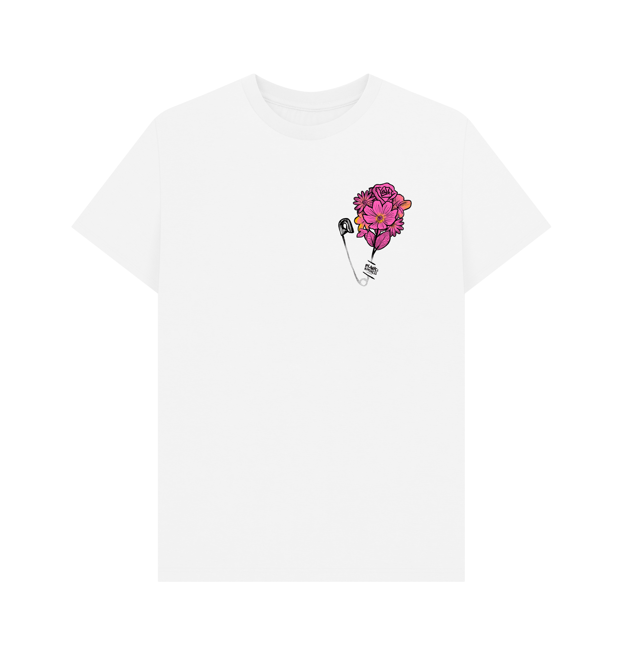 White Printed T-shirt Front