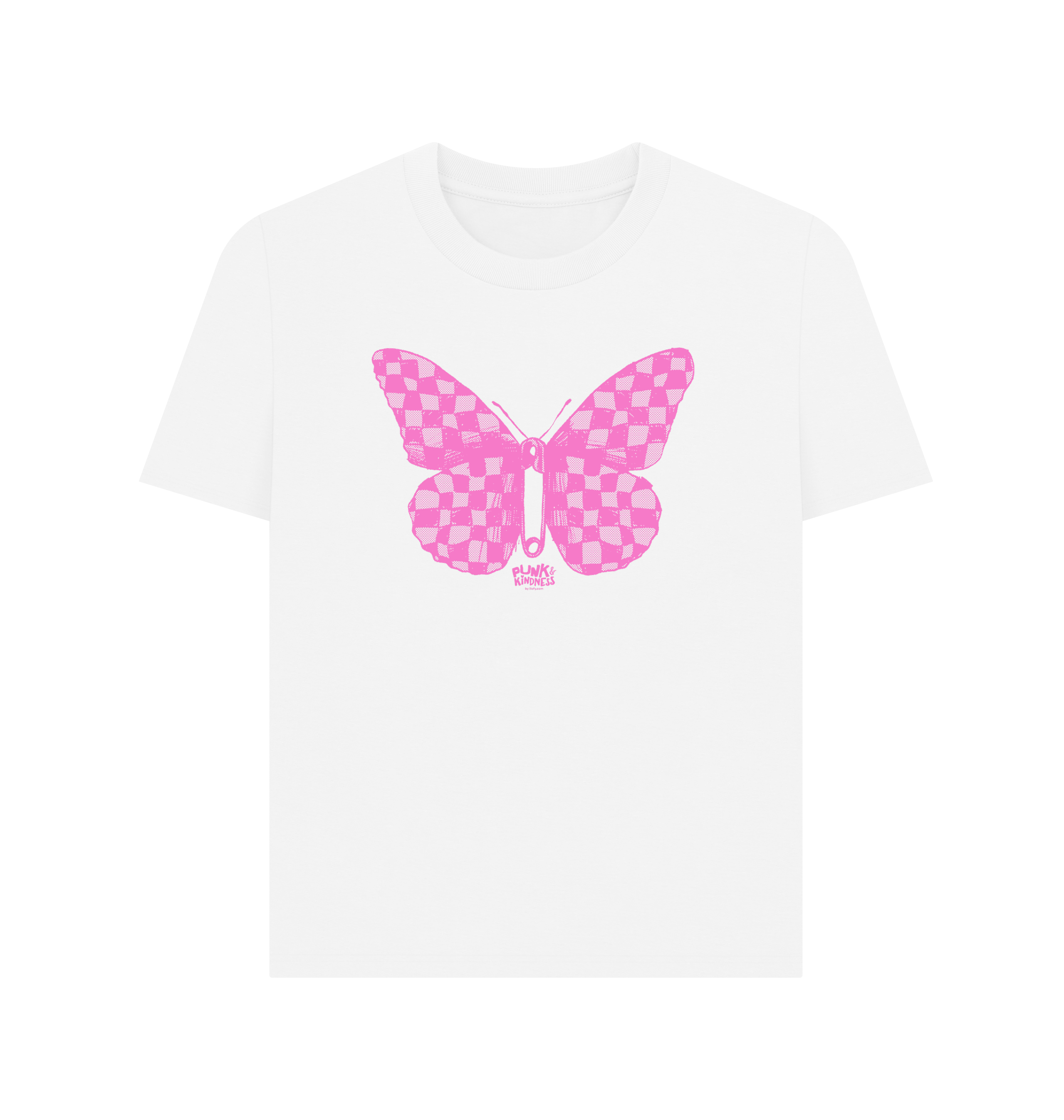 White Printed T-shirt Front