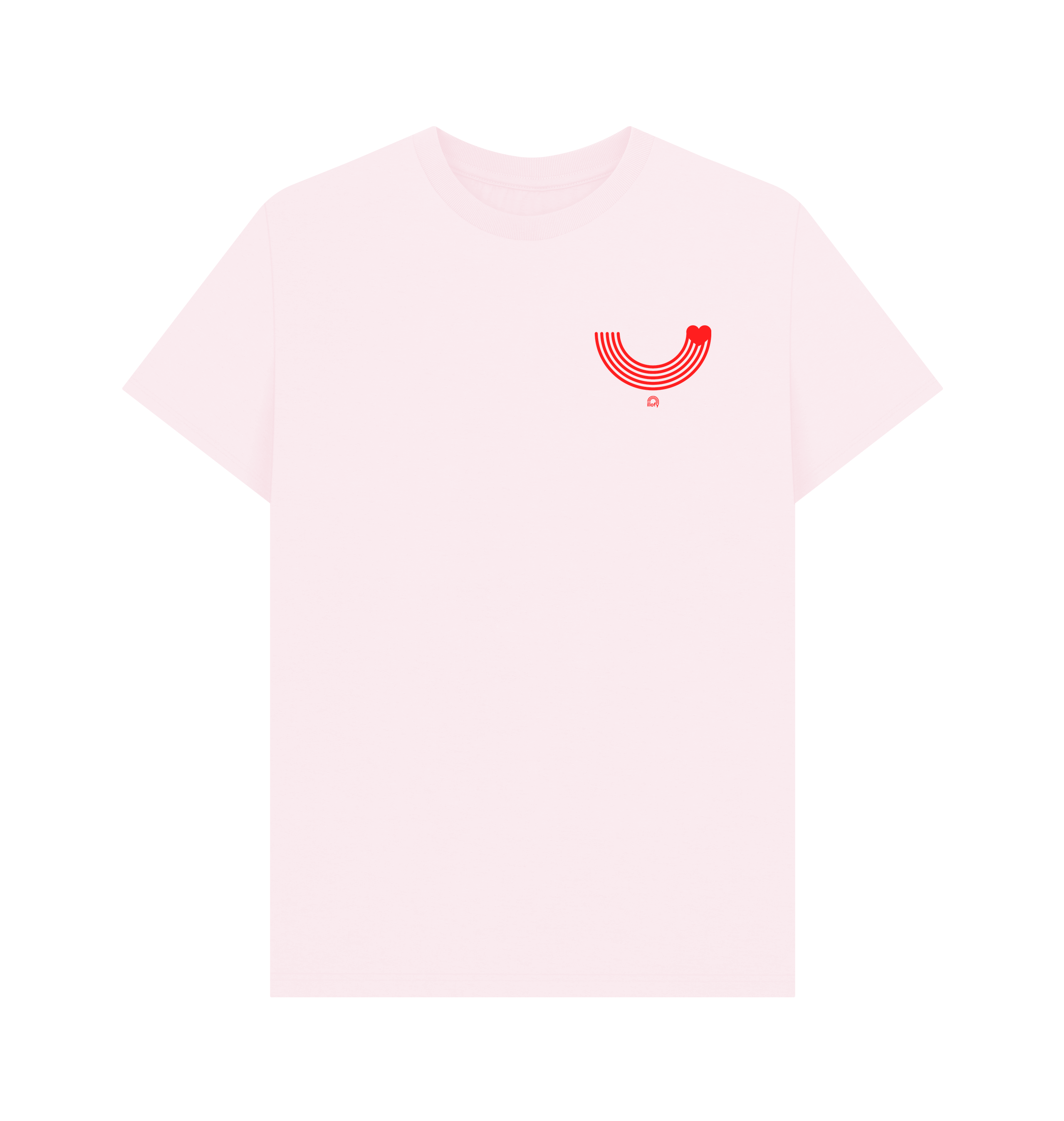 Pink Printed T-shirt Front