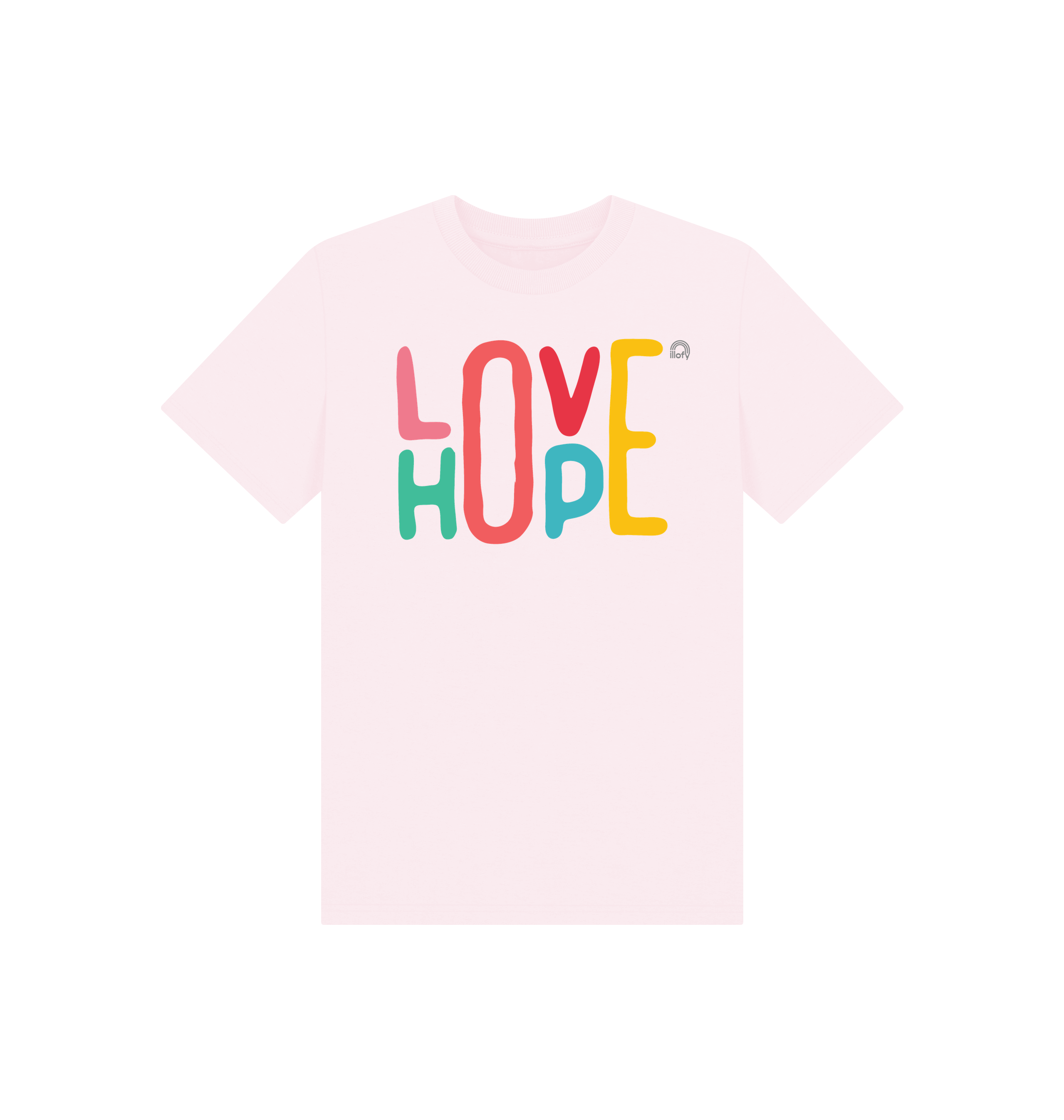Pink Printed Kids T-Shirt Front