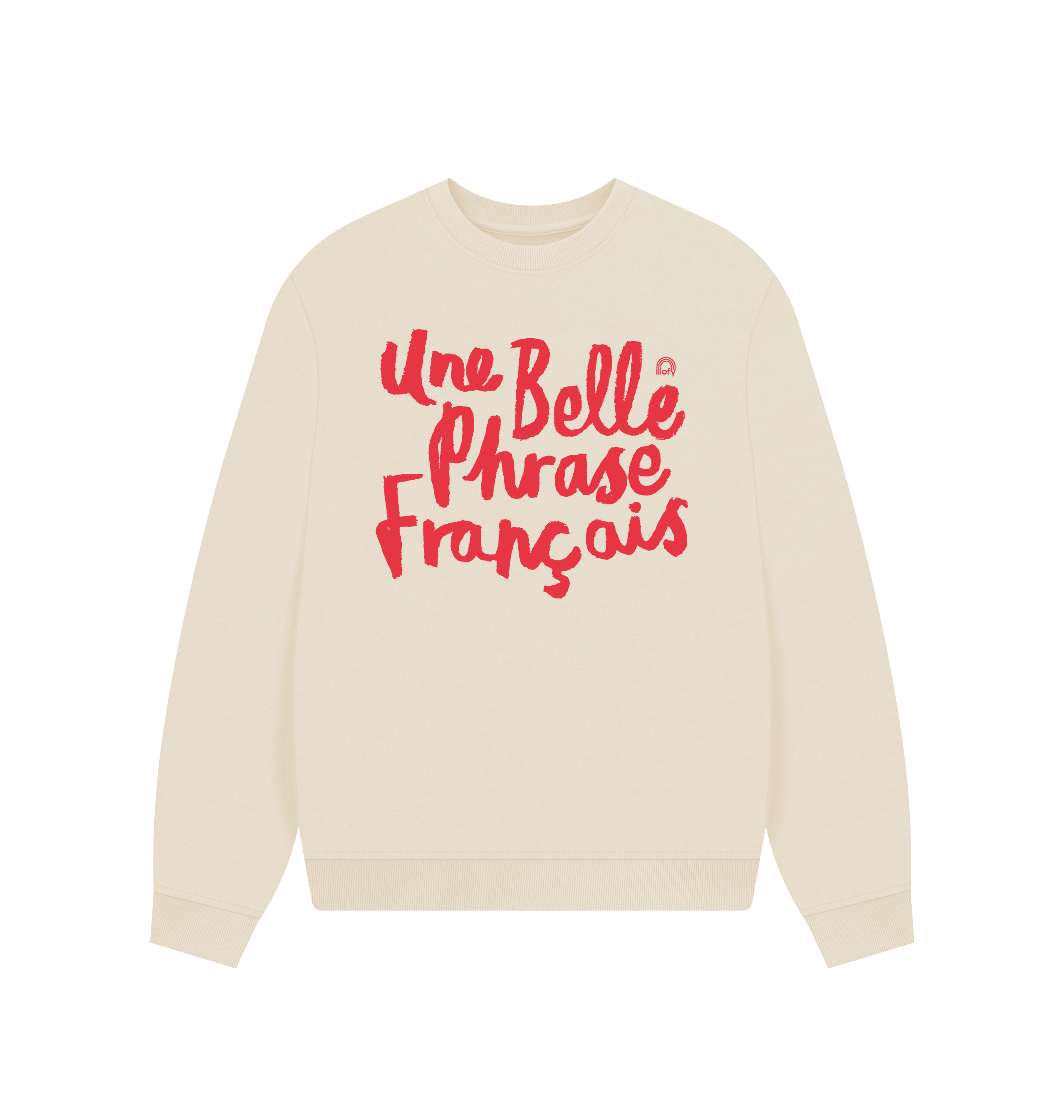 Oat Printed Sweater Front