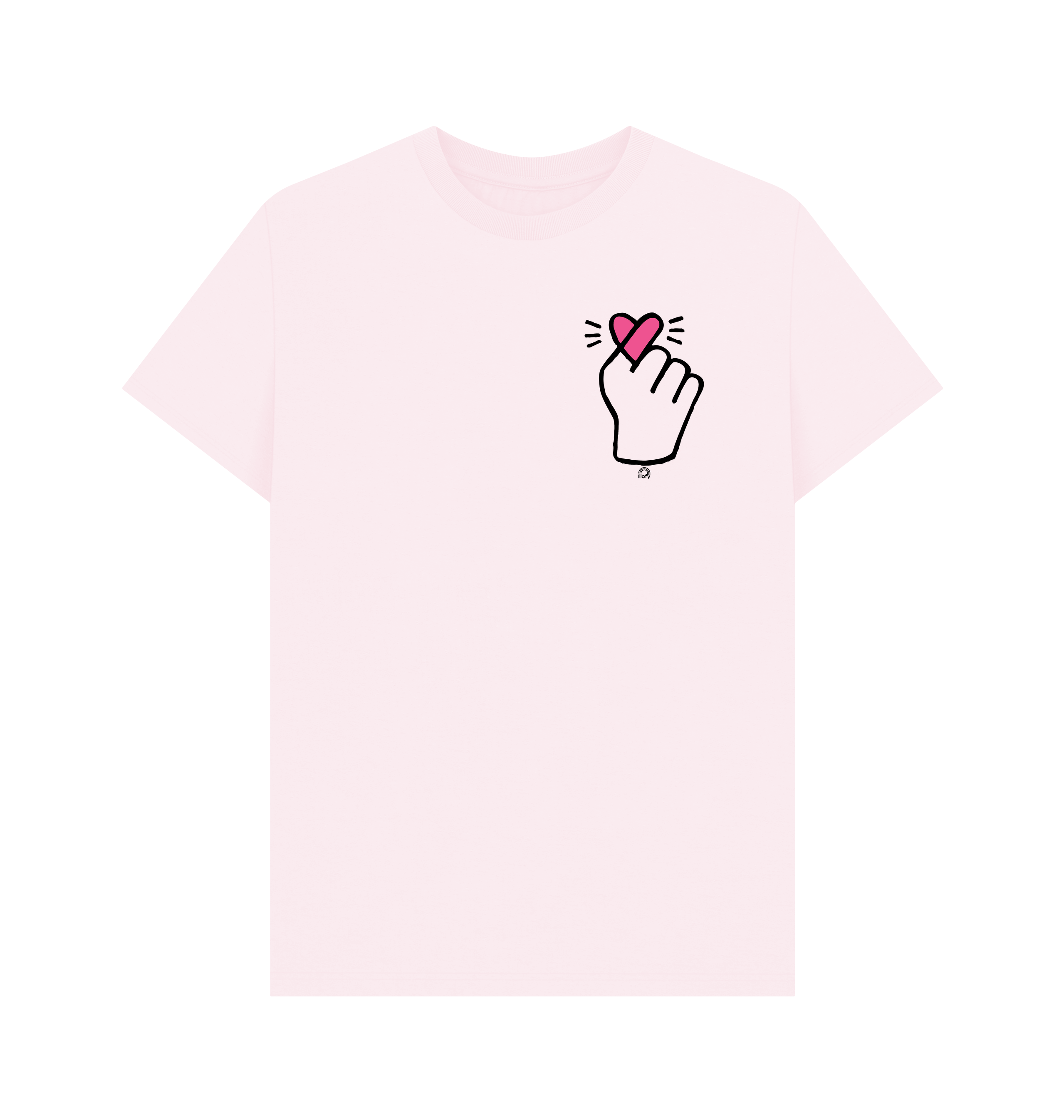 Pink Printed T-shirt Front