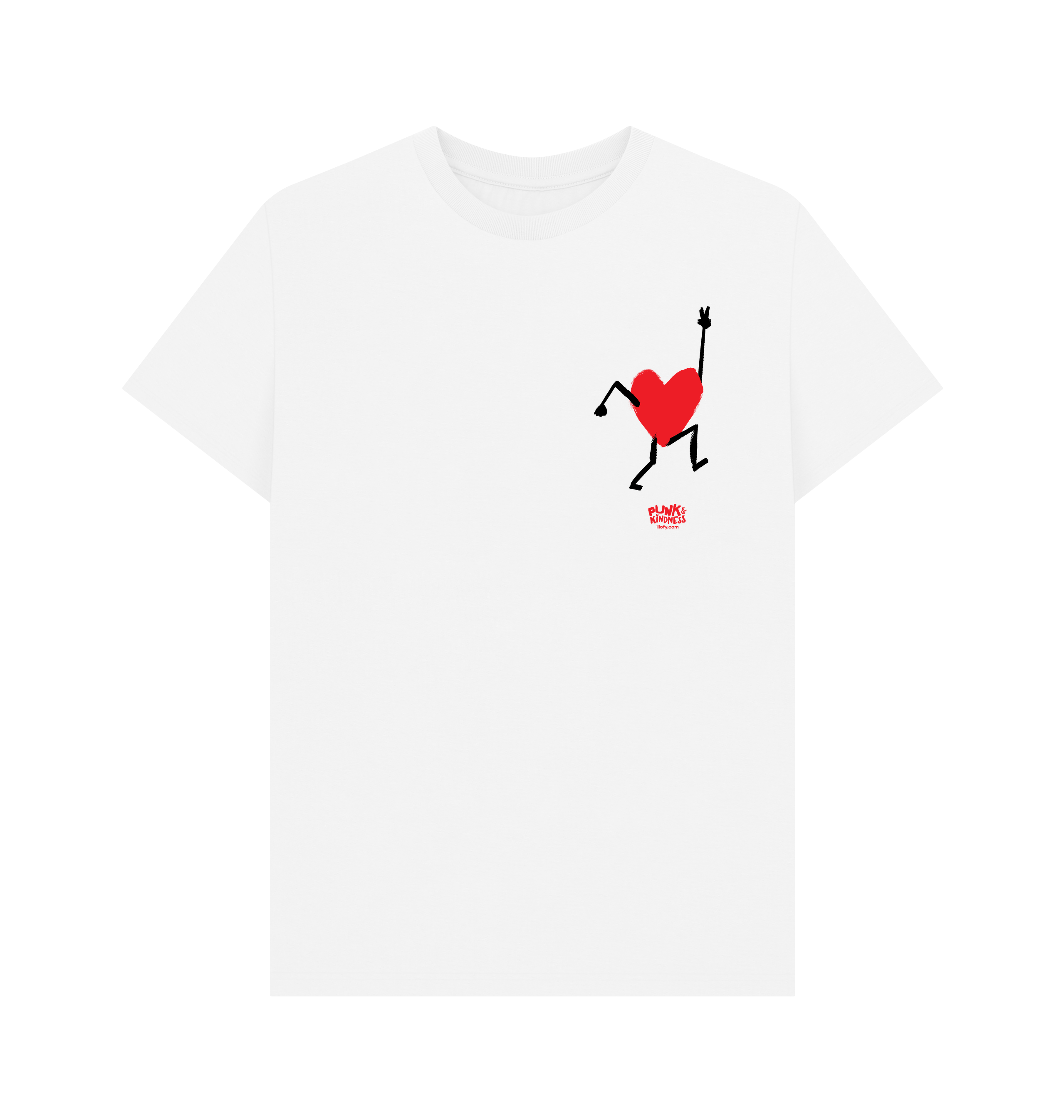 White Printed T-shirt Front