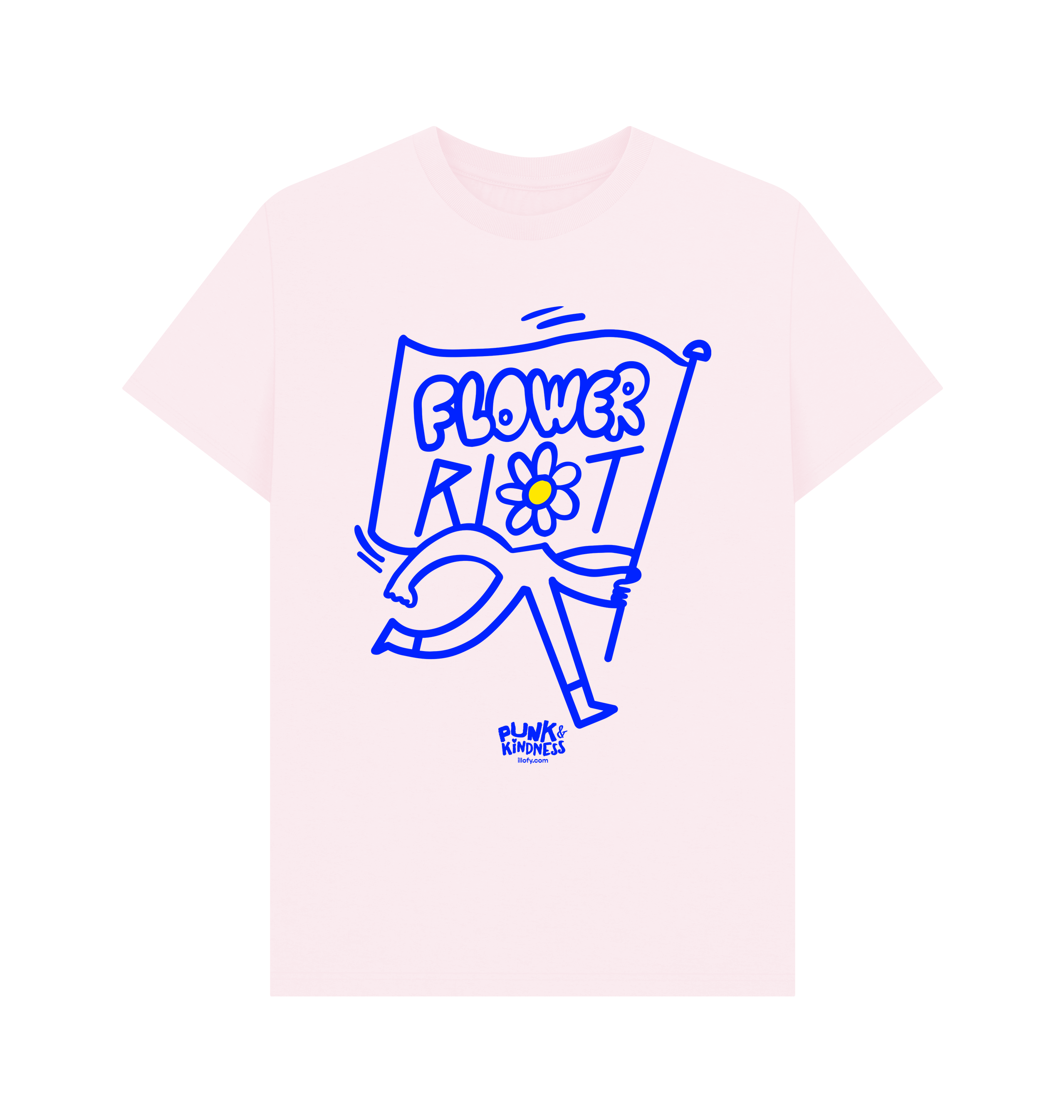 Pink Printed T-shirt Front