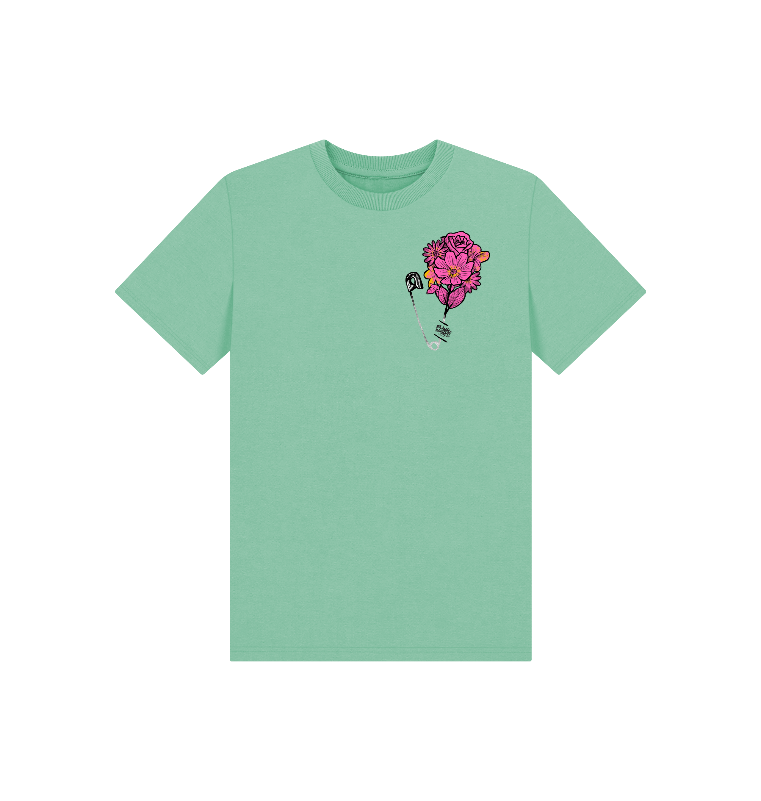 Peppermint Printed Kids T-Shirt Front