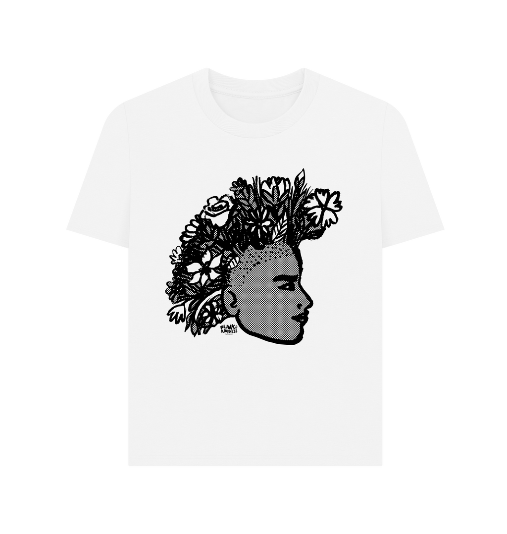 White Printed T-shirt Front