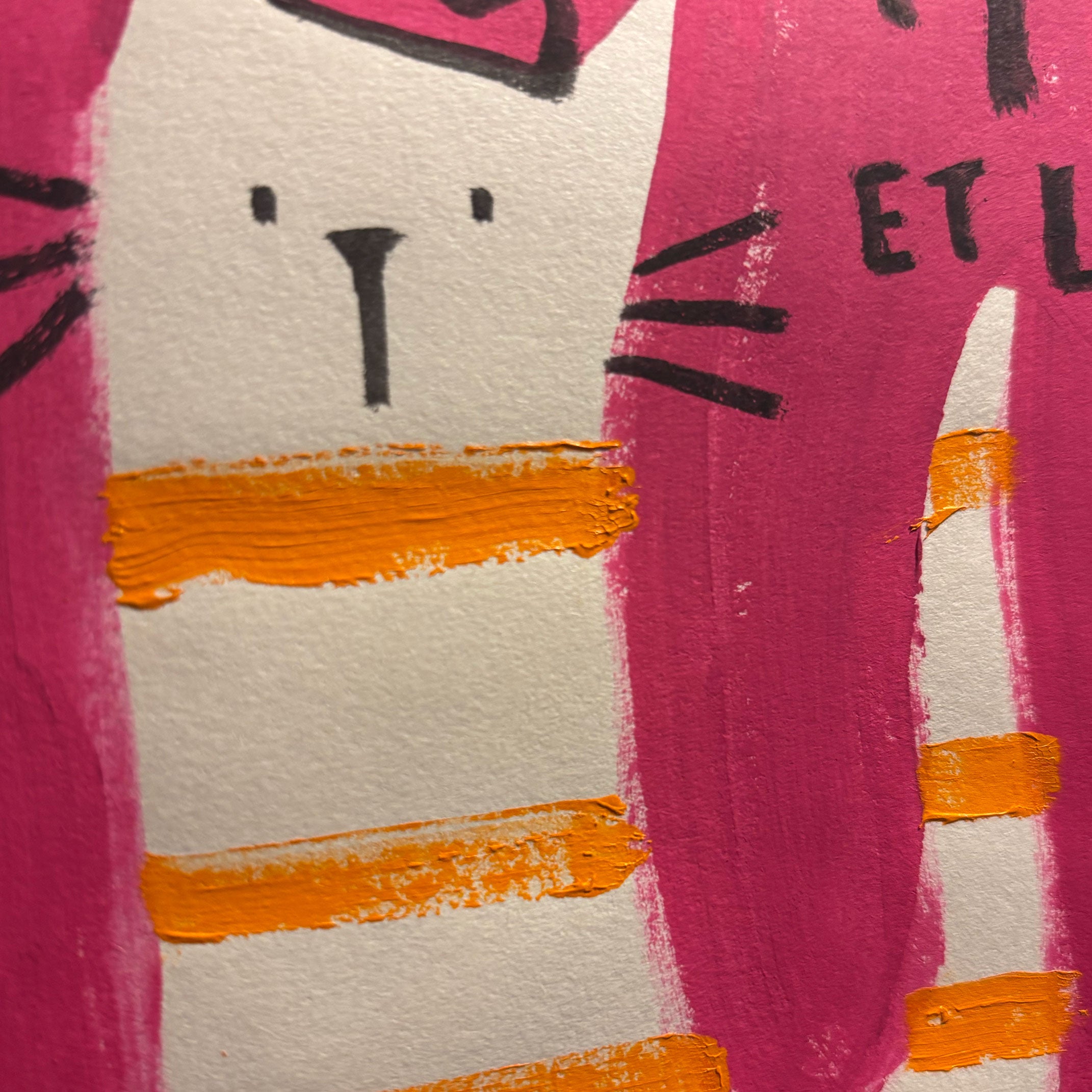 Le Chat Et Le Chapeau Original Painting