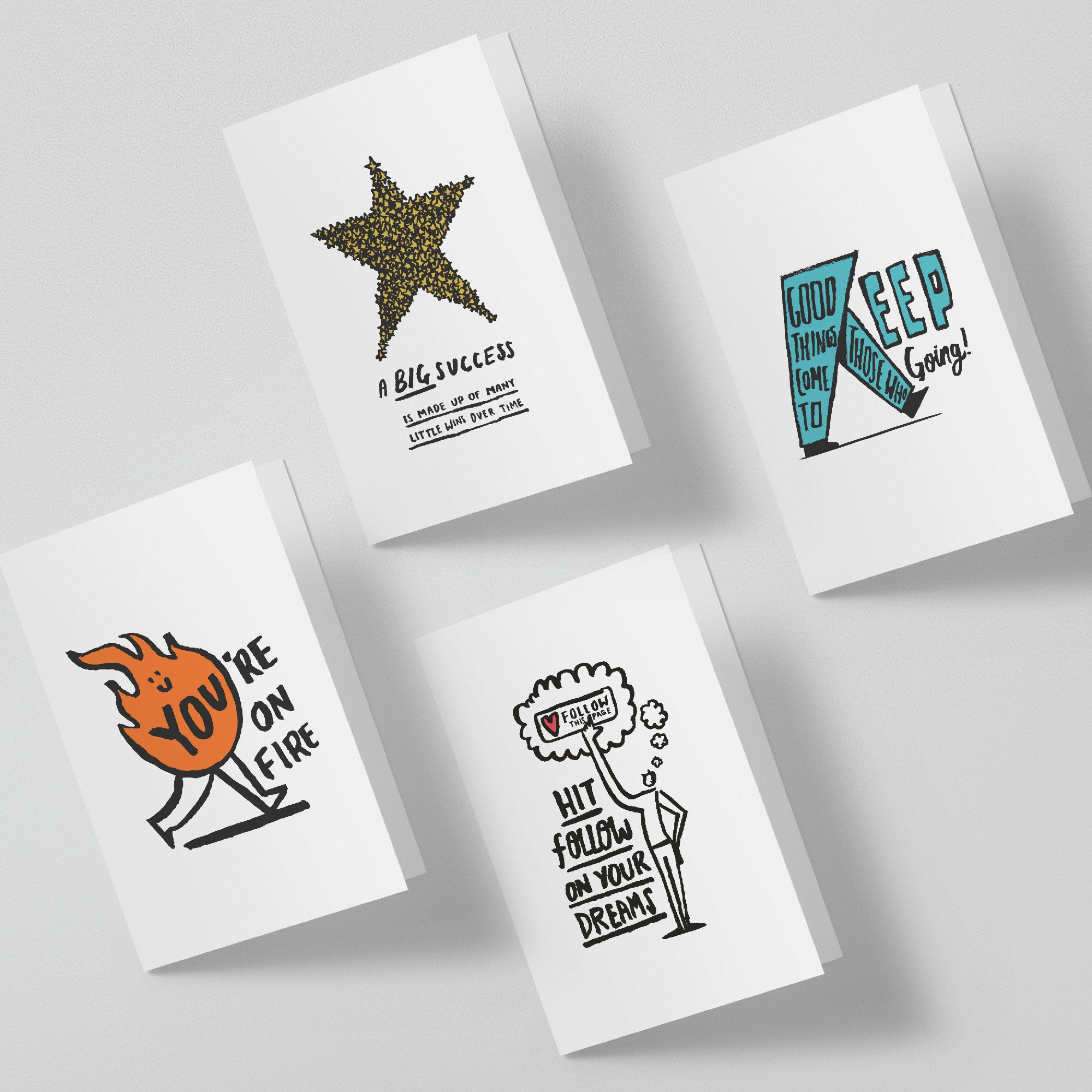 Pack of 8 Alternative Greeting Cards