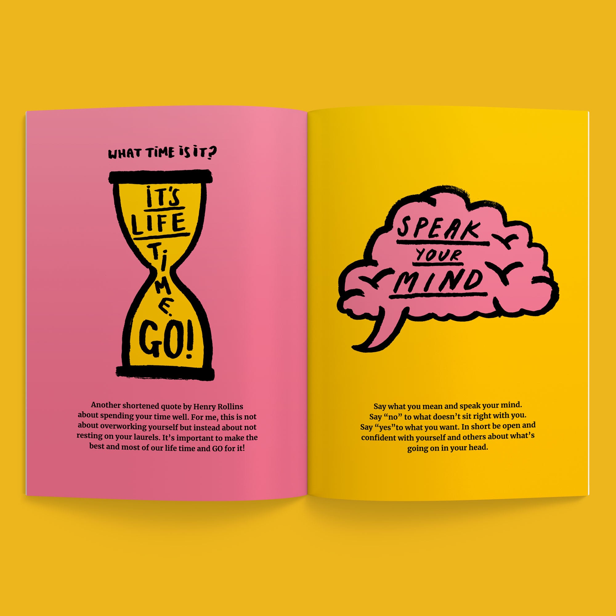 Illustrated Positive Vibes A5 Hardcopy Book