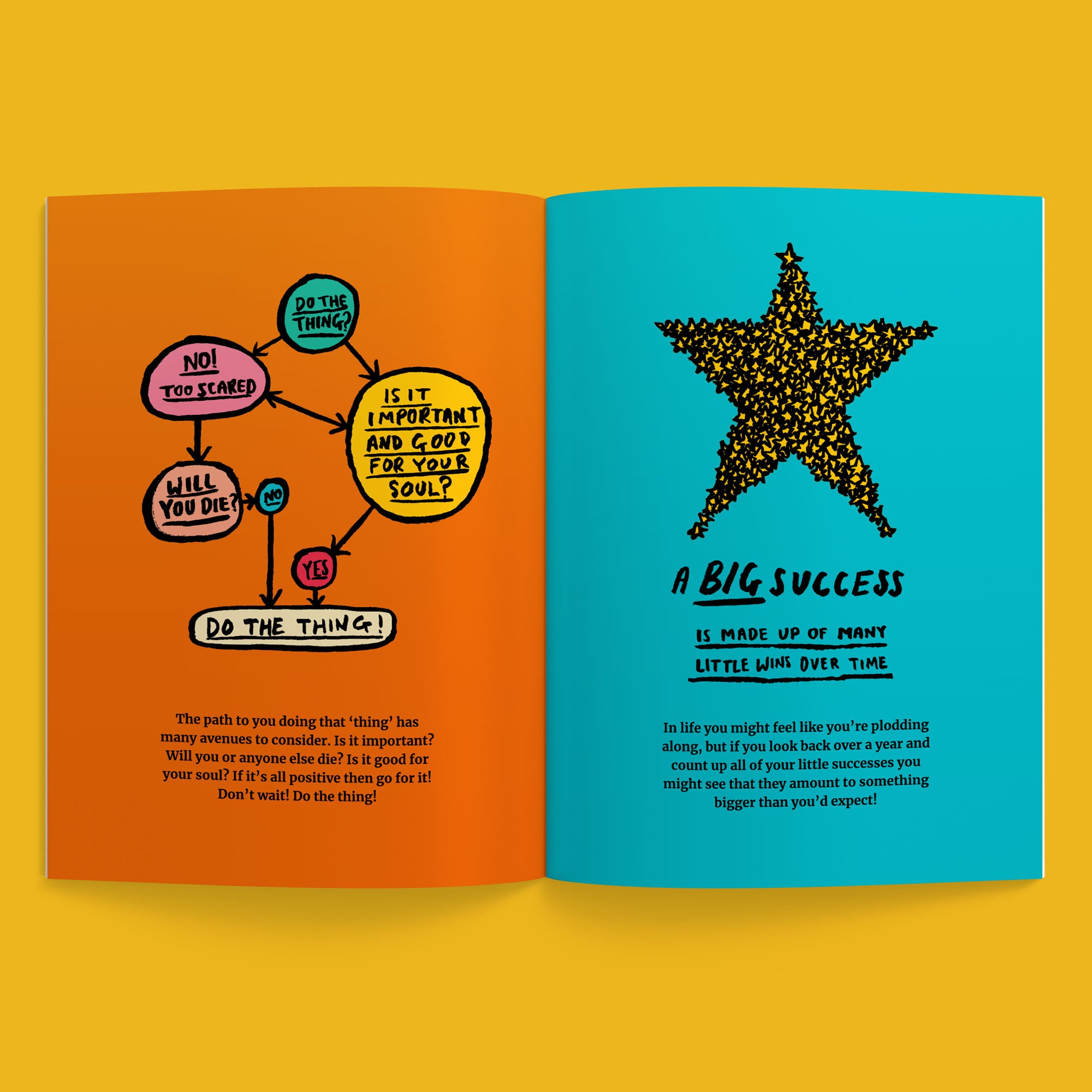 Illustrated Positive Vibes A5 Hardcopy Book