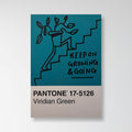 Keep On Growing & Going Pantone Postcard