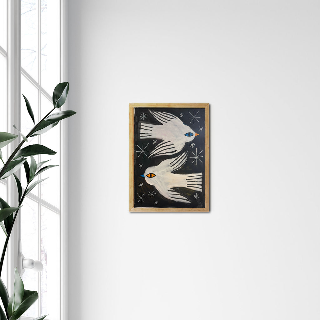 Nightbirds Original Art Painting