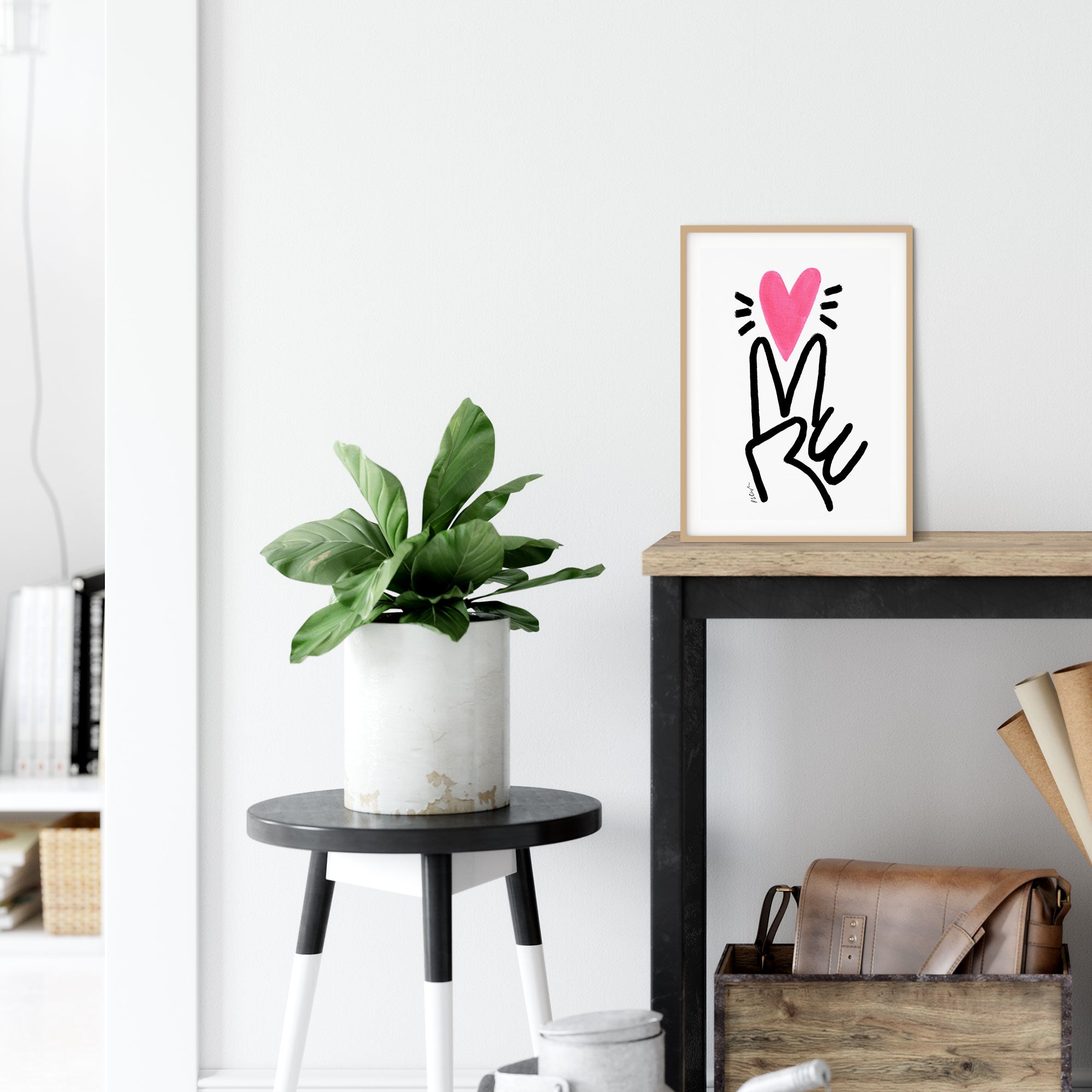Peace & Love A4 Art Print