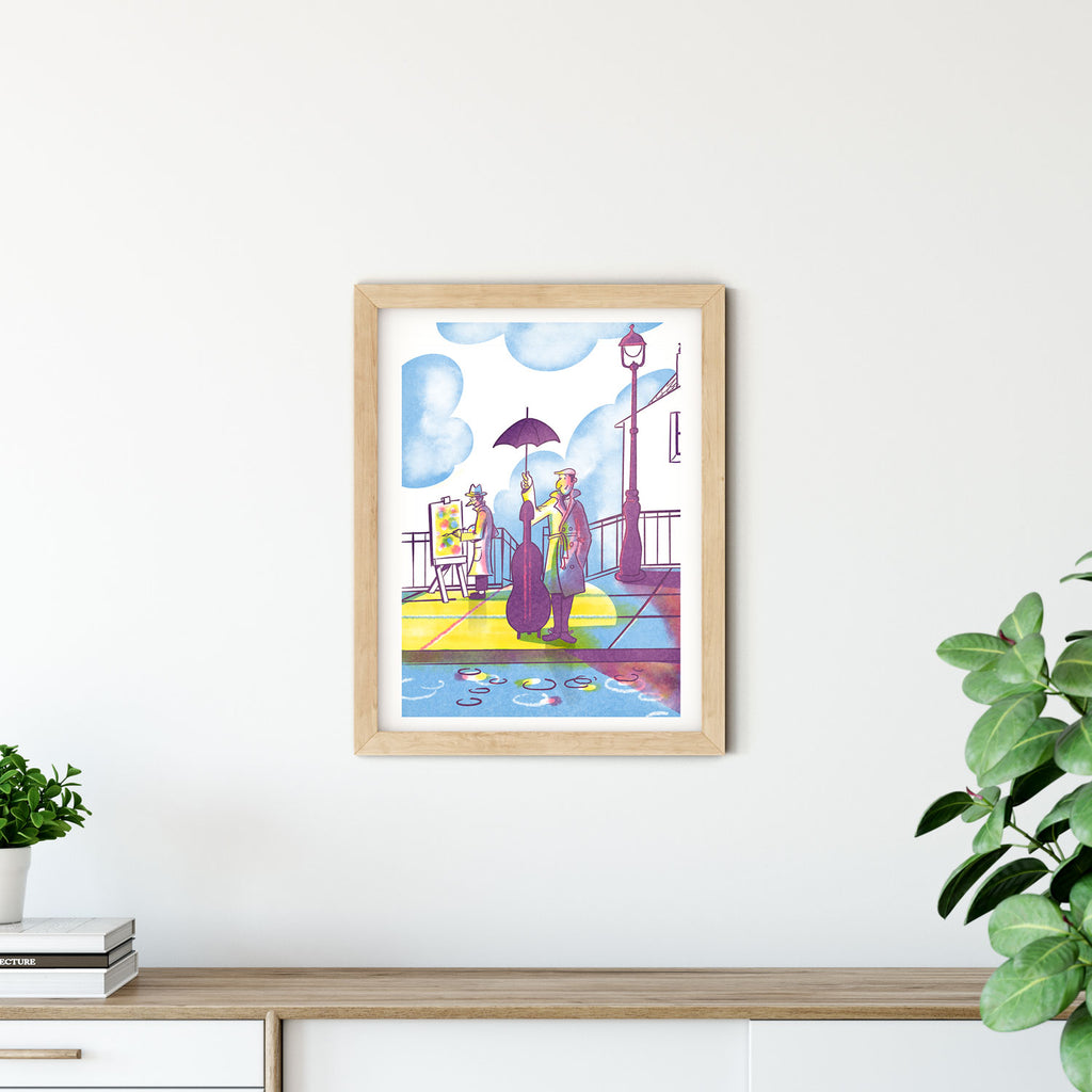 Rainy Afternoon Limited Edition A3 Riso Poster