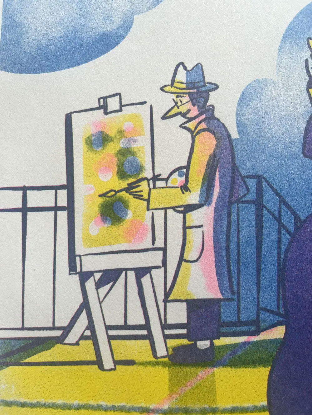 Rainy Afternoon Limited Edition A3 Riso Poster