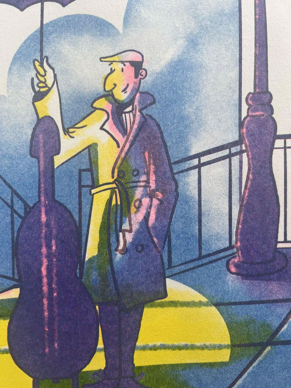 Rainy Afternoon Limited Edition A3 Riso Poster