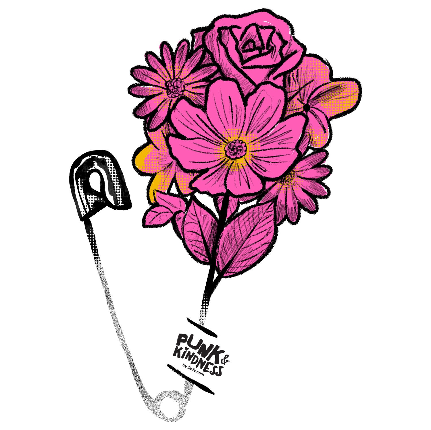 Punk Flowers Men's Tshirt